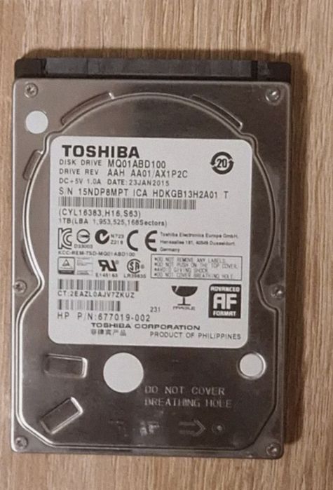 Hdd 1 tb sata 2.5