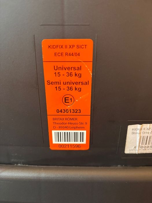 Scaun auto ISOFIX Britax Romer KIDFIX II XP SICT Storm Grey, 15-36 kg