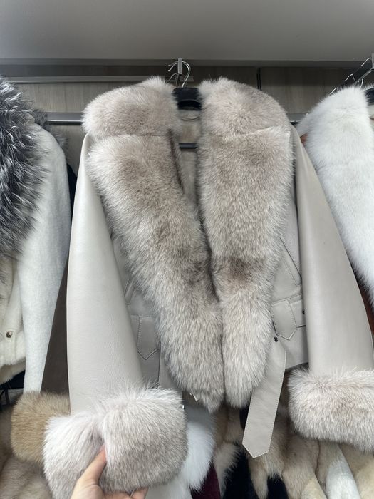 Cojoc cu blana de vulpe lux