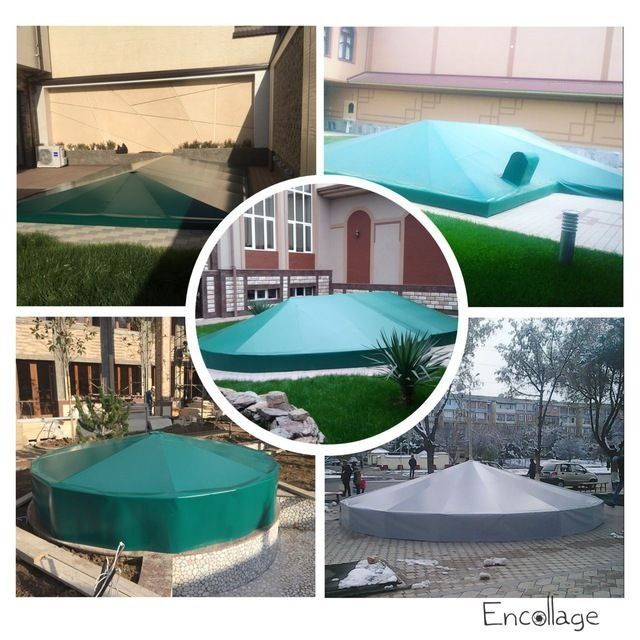 Baner tent ustanovka