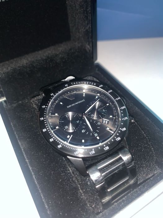 Мъжки часовник (Emporio Armani Mario Chronograph) , чисто нов