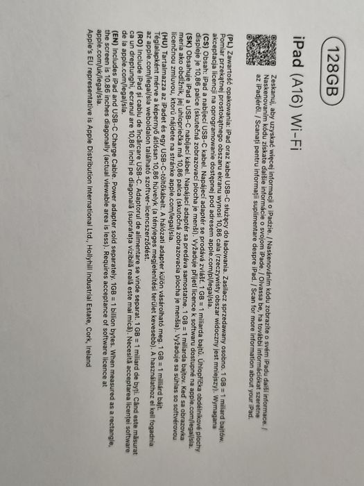 Apple ipad (A16) (WiFi)