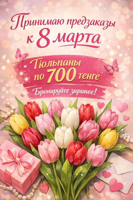 Тюльпаны  к 8 марта