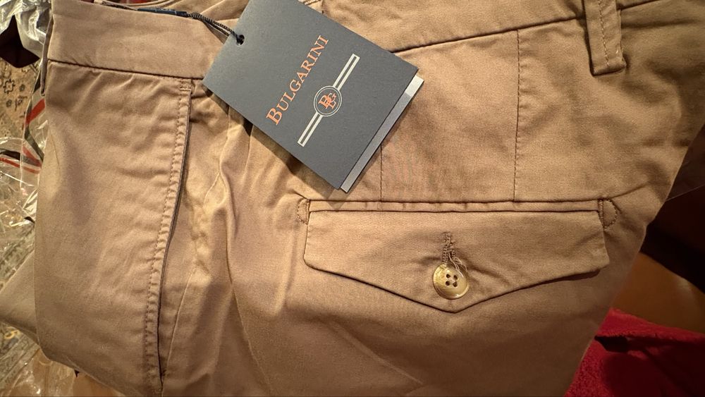 Pantaloni NOI BULGARINI Italia chinos bumbac PRIMAVARA VARA barbati M