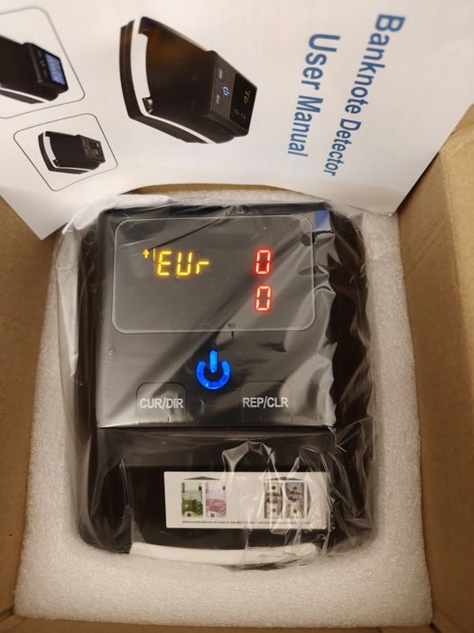 Детектор за фалшиви EURO ЕВРО и USD ДОЛАР банкноти