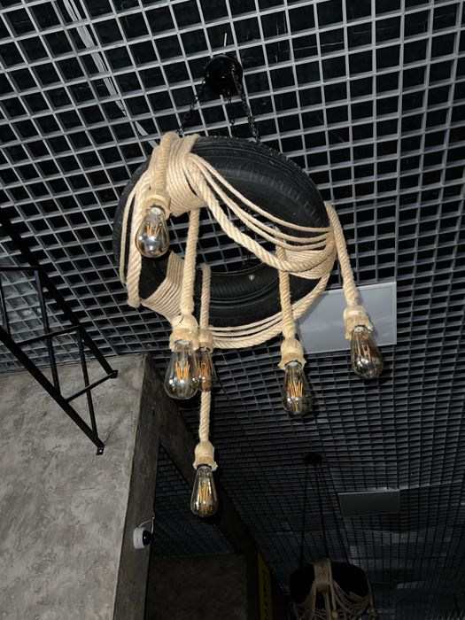 Декоративные люстры в стиле лофт