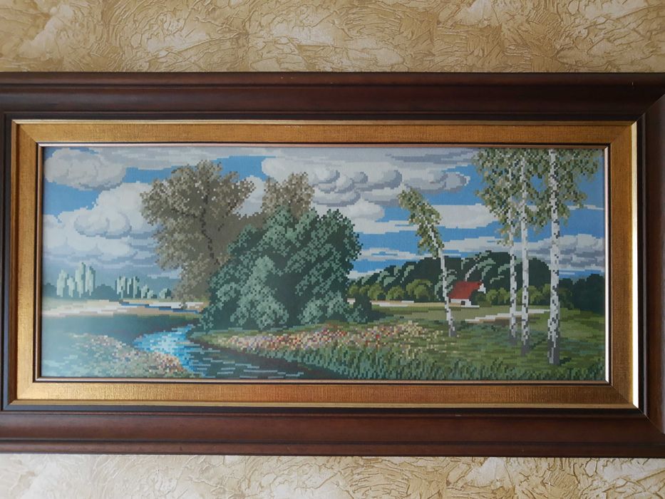 Гоблен 100/50",Голям, Потока"Уникален" Пейзажи на Вилер"