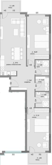 Продава се Тристаен апартамент в София, Малинова долина - 129 кв.м за 2203 €/кв.м - Снимка #7