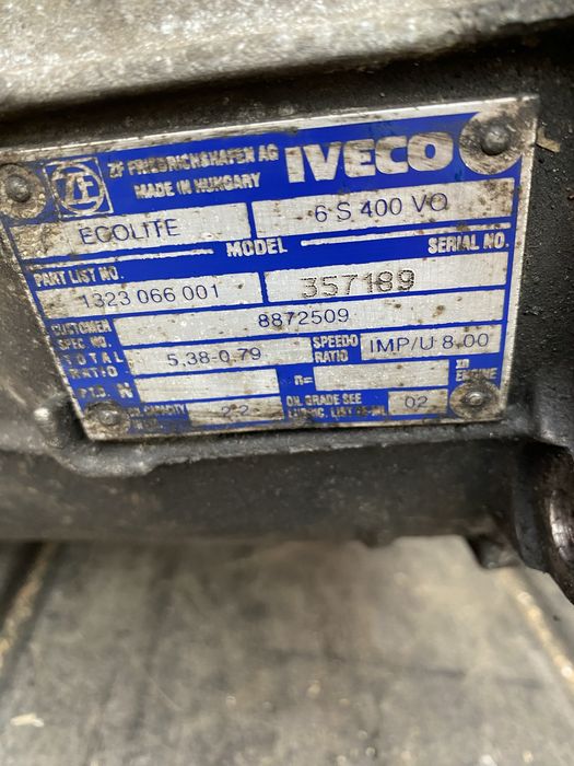 Скоростна кутия Ивеко 3.0 6 скорости 2009 год