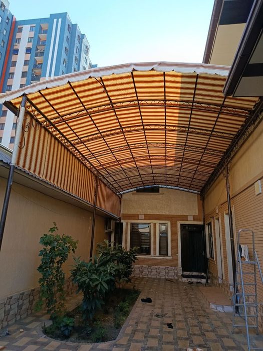 Установка баннер, тент, закрытие бассейна с гарантией