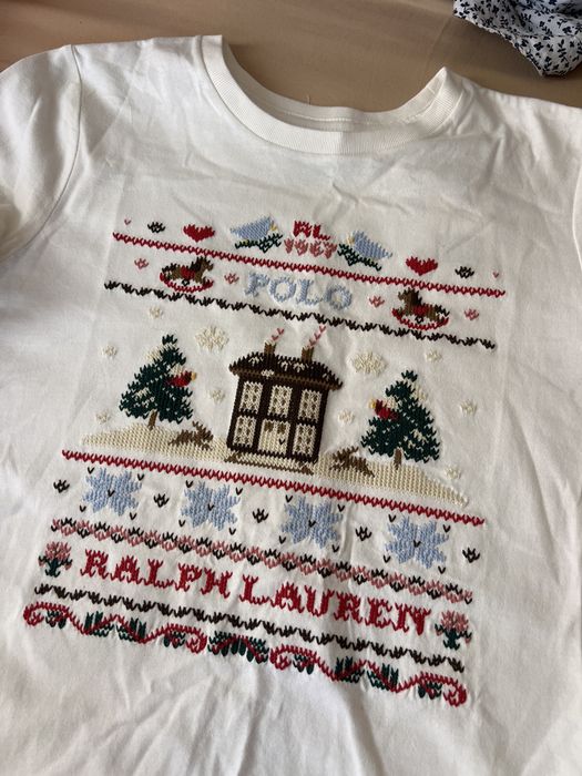 Детска блуза с дълъг ръкав и бродерия на Polo Ralph Lauren