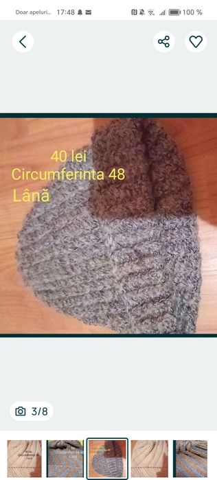 Căciulă damă Hand made