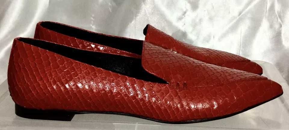 Pantofi  dama M. GEMI Italy Snake Skin Red mr.38 noi la cutie