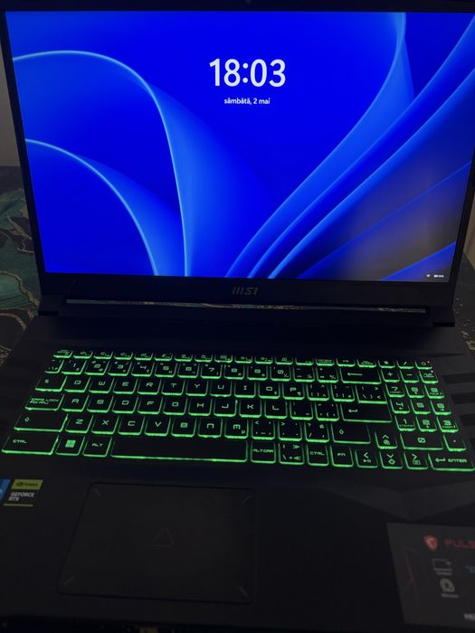 Laptop Gaming MSI Pulse GL76 – i7 Gen 12 + RTX 3070 / Ca NOU