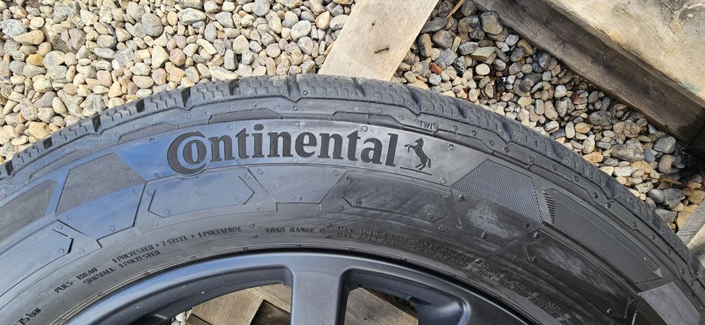 Jante cu anvelope Continental VanContactWinter 215/60 R17C 109/107 Ford Transit Custom 7jx17 5x160 ET.55 Senzori presiune