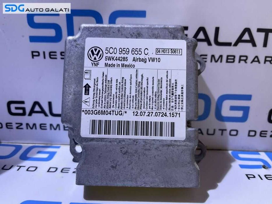 Unitate Modul Calculator Airbag VW Golf 6 2008 - 2013 Cod 5C0959655C 5WK44285 [L3725]