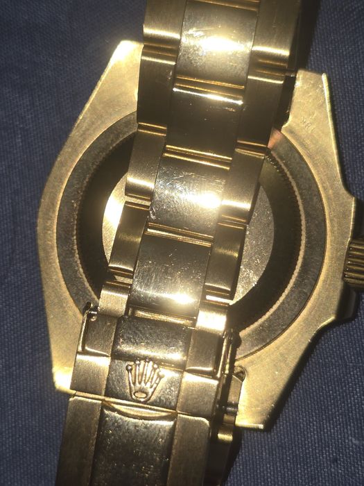 Rolex gmt master II solid gold