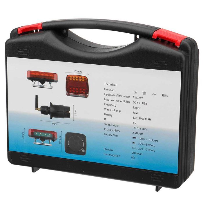 Бежични диодни стопове с магнит за ремарке / каравана / платформа