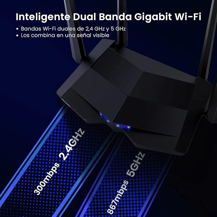Router Tenda AC1200 Gigabit Dual Band - Viteză și Acoperire Extinsă