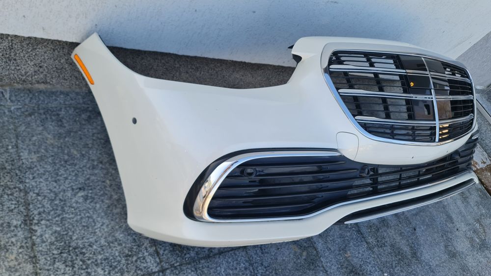 Spoiler bara fata completa grila suport Mercedes S w223 a223 2020+