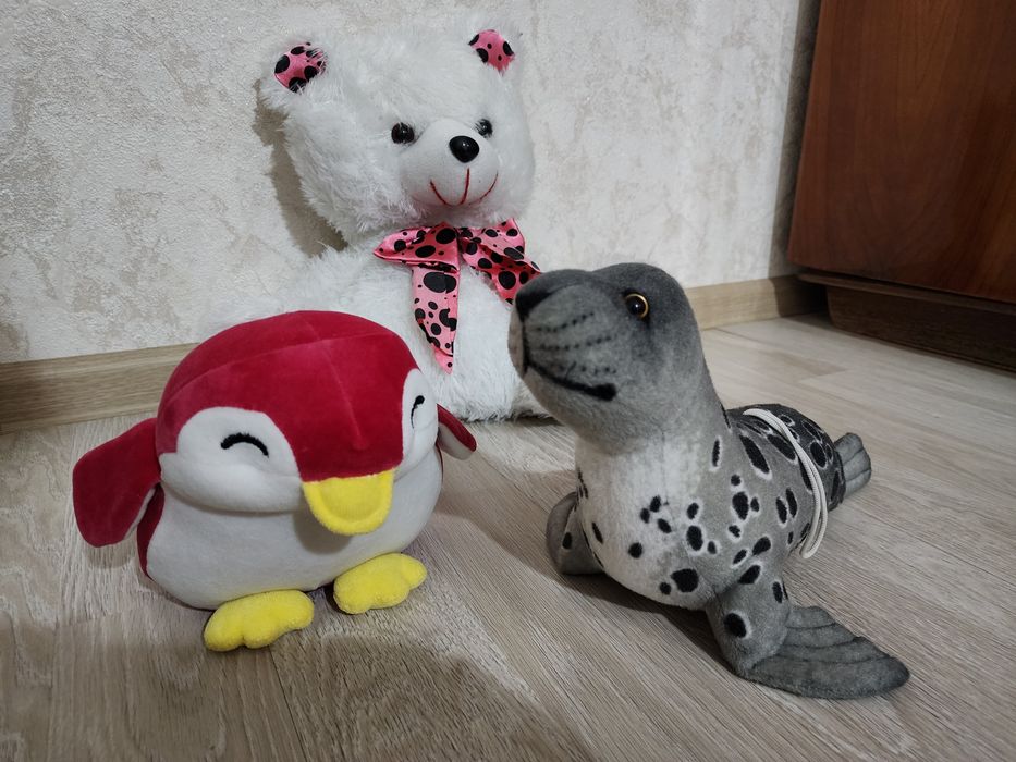 Мишка новый мягкий станет любимцем для вашего ребенка.