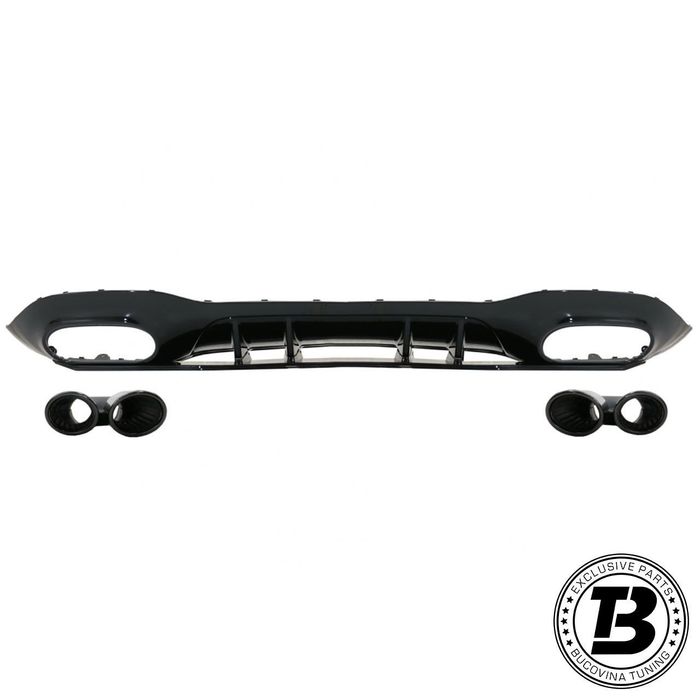Difuzor Bara Spate cu Ornamente compatibil cu Mercedes A Class W177 A53 Design