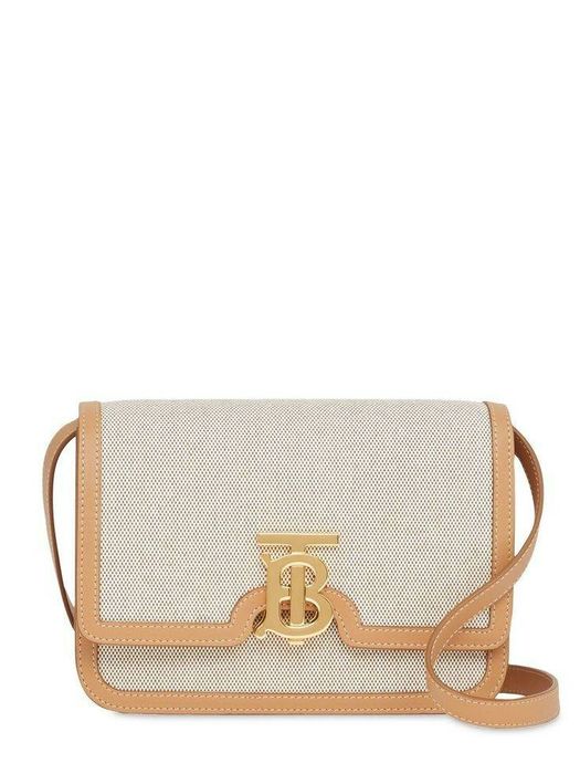 Geantă Burrbery (TB) din pânză și piele