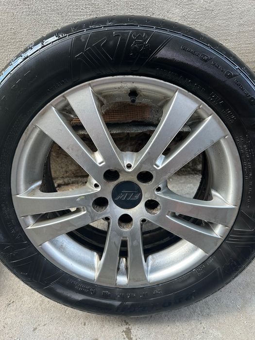 Vând 2 jante aliaj 16 5x108 + anvelope iarnă 215/55 R16