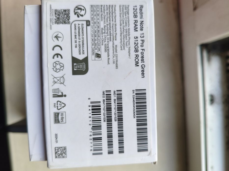 Redmi 13 pro12 Gb ram forest green