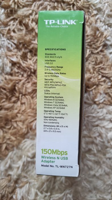 TP-Link TL-WN727N Безжичен USB адаптер