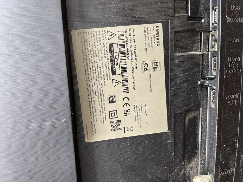 Tv Samsung 163cm Ue65du8572u Amanet SZ 176