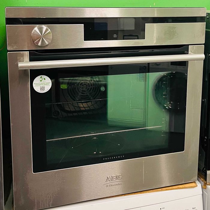 Фурна за вграждане AEG B98205 с ПАРА + 12 месеца гаранция!