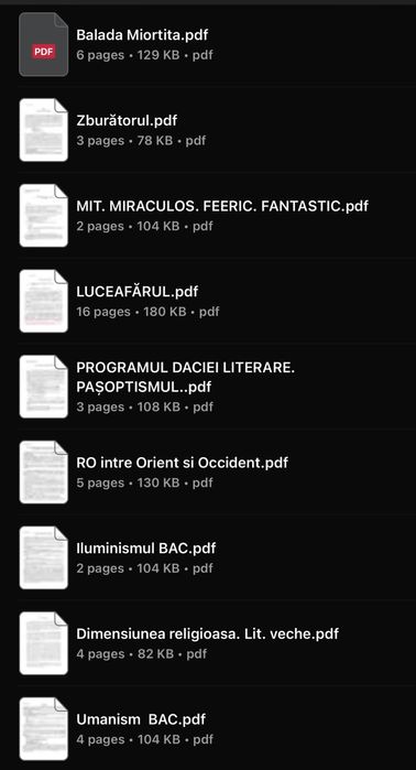 Pachet Bac Romana S1/S2/S3 - Toata materia structurata + sabloane - 100 lei