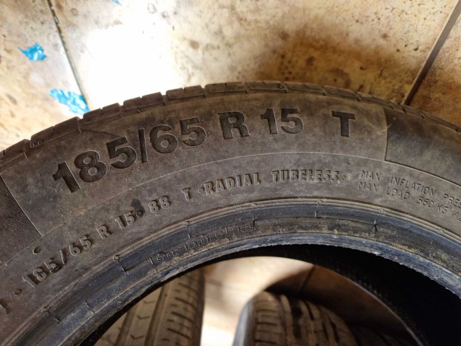 4 бр. летни гуми 185/65/15 Continental