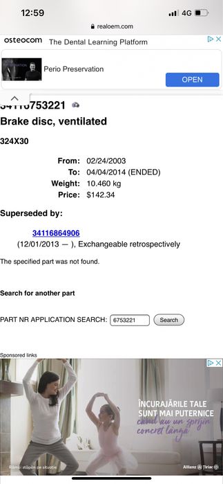 Discuri frana fata OEM bmw seria 5 e60,e61,/520d,525d,530d,525i,530i