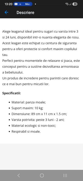 Scaun balansoar ergonomic