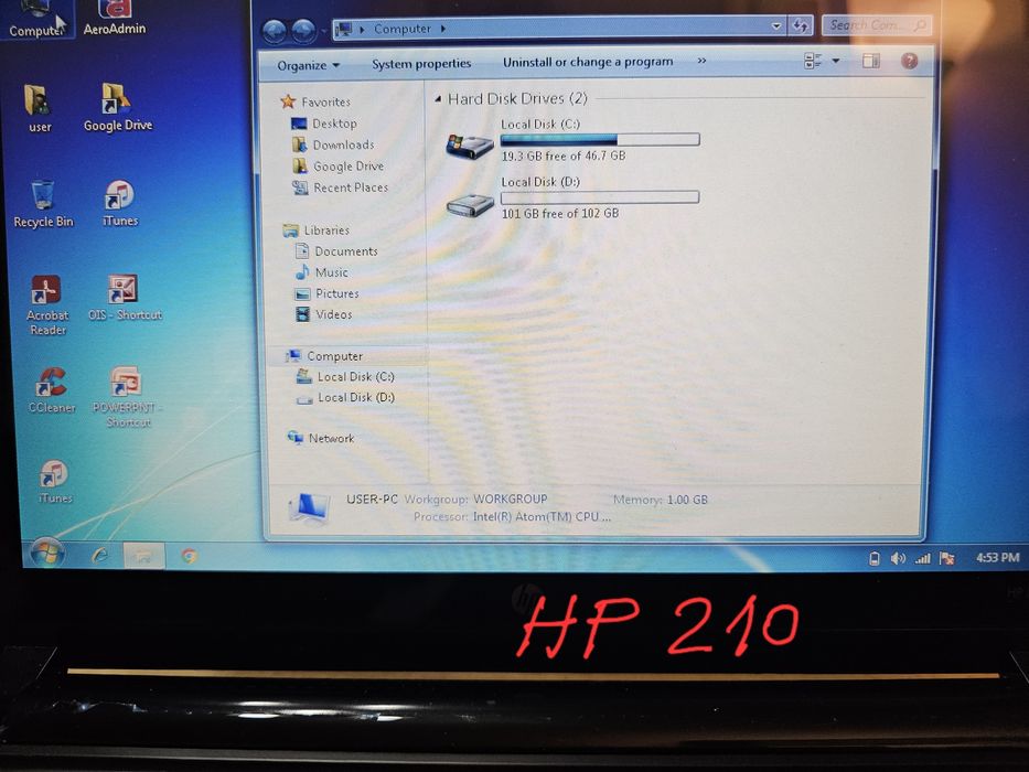 Laptop HP MINI 110 si HP MINI 210