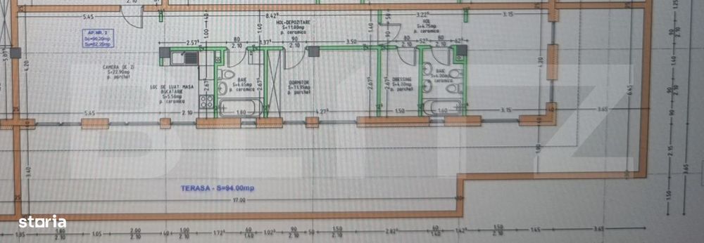 Penthouse modern, 81.25 mp, terasa generoasa, zona Nord Est