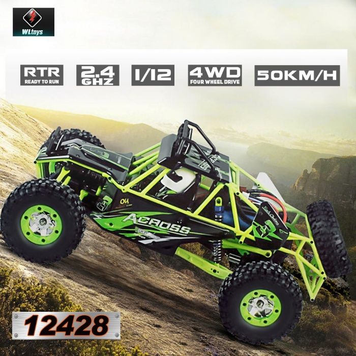 Електрическа Кола Бъги Off-Road RC Управление с LED Светлини 50km/h