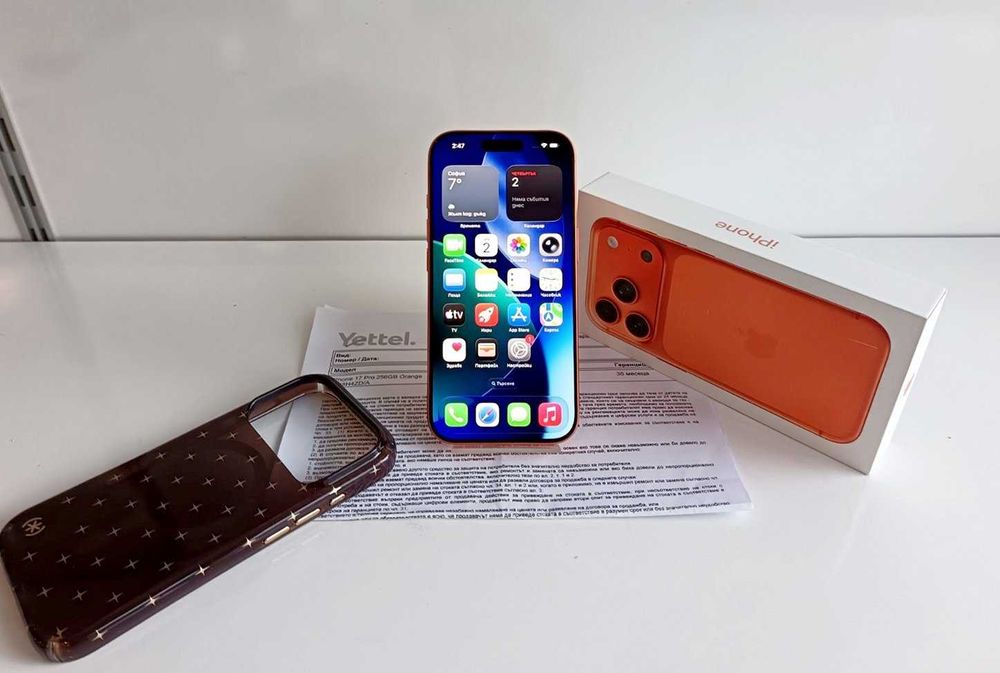 Apple iPhone 17 Pro ( нов,7 зареждания,100% батерия 36м. гаранция)