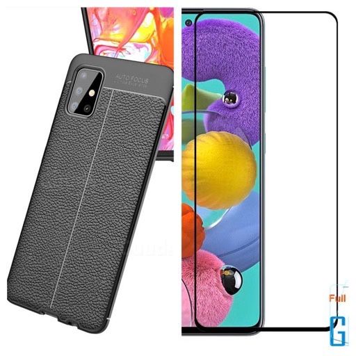 Husa Silicon + Folie Sticla Curbata 11D Samsung A52/A53/A54/A55/A56