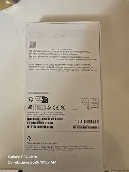 Iphone air light gold