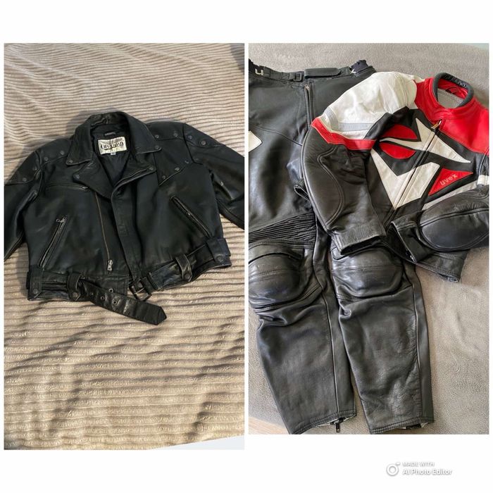 Мото кожено яке и мото кожен костюм
