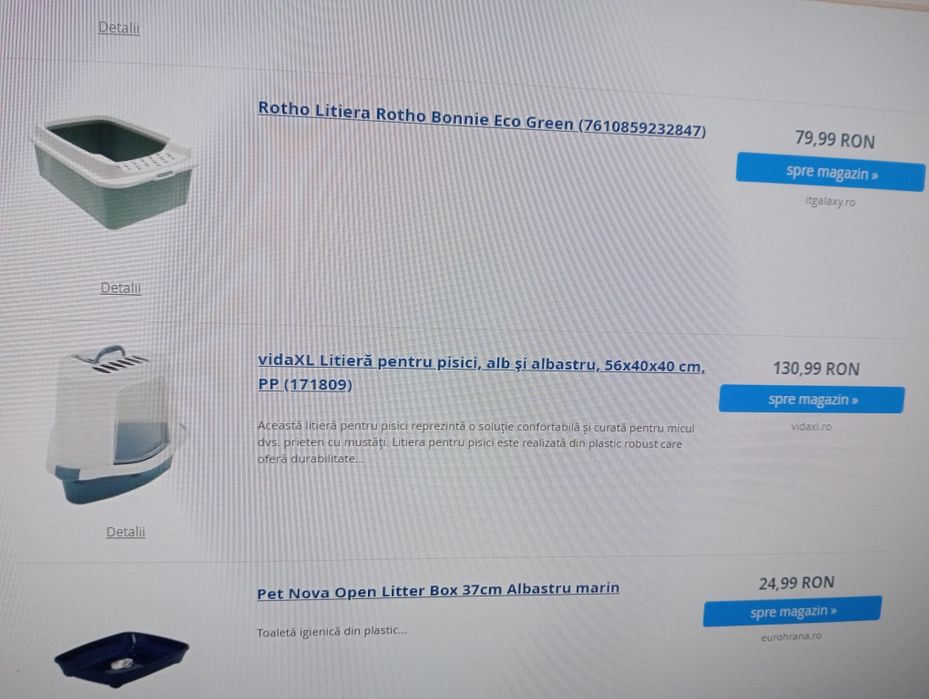 Litiera pisica triunghiulara