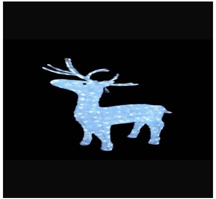 Decorațiuni luminoase de Crăciun 3D cu sanie, reni și modele personalizate – LED Neon