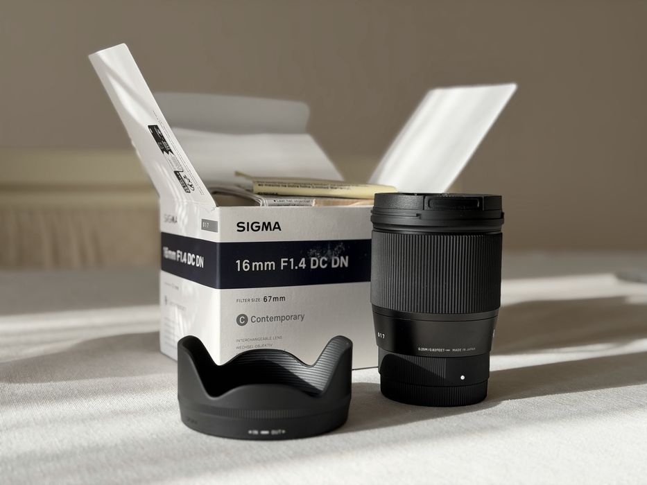 Объектив Sigma 16mm f/1.4 DC DN (для Sony E)