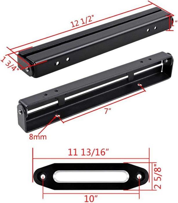 Suport prindere numar de inmatriculare  pe fanta de aluminiu