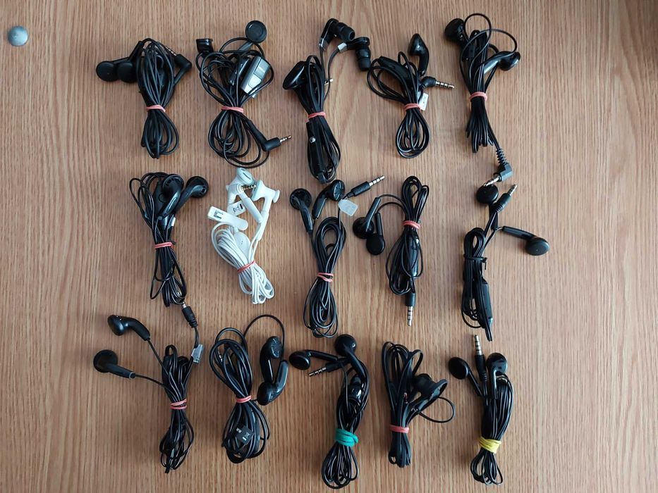 Casti HandsFree stereo pe fir, noi, cu microfon, Hi-Fi, Samsung, nokia