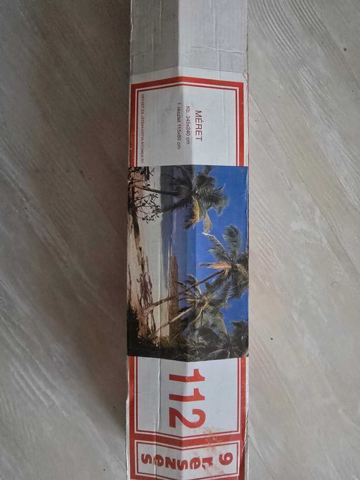 Fototapet hârtie, peisaj plajă exotica, palmieri