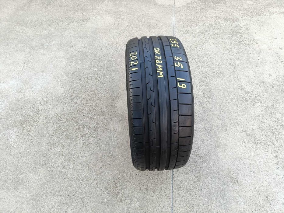 O anvelopa vara 255 35 19 continental sportcontact 6 profil de 7,8 mm